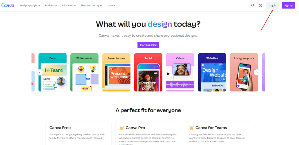 اليك 8 حسابات كانفا برو مجانا صالحة تجدد يوميا " لا تفوتها" 1 تسجيل الدخول في موقع كانفا