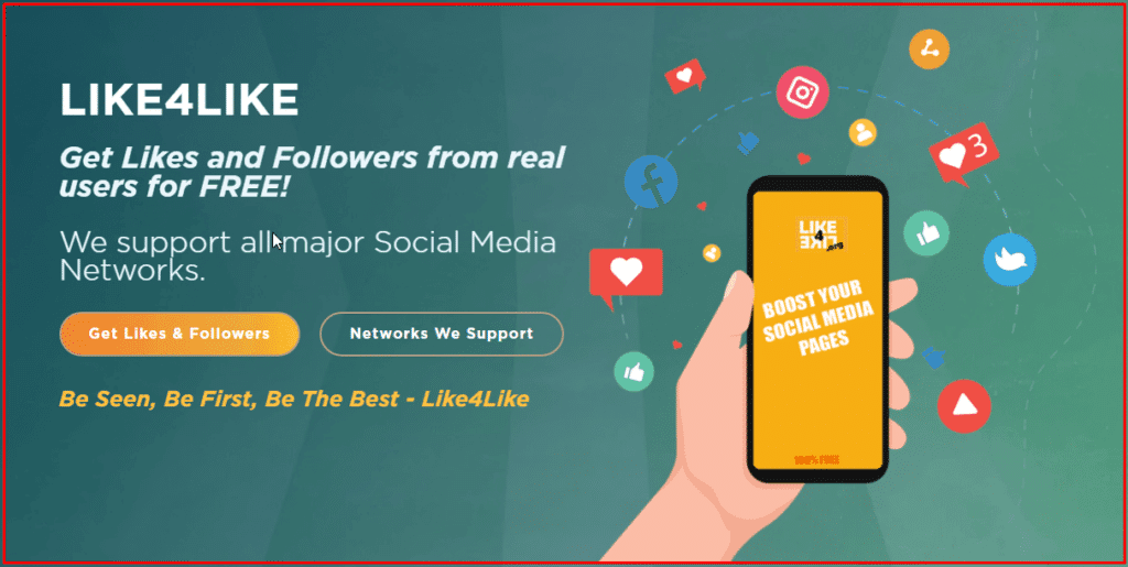 رشق تفاعل فيسبوك 10K لايك، متابع، مشاركة! 1 موقع Like4Like لرشق تفاعل الفيسبوك