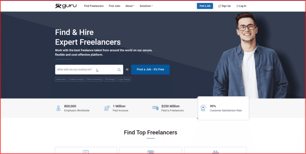 شغل اون لاين في امريكا براتب 470 دولار شهريا من البيت! 7 موقع Guru